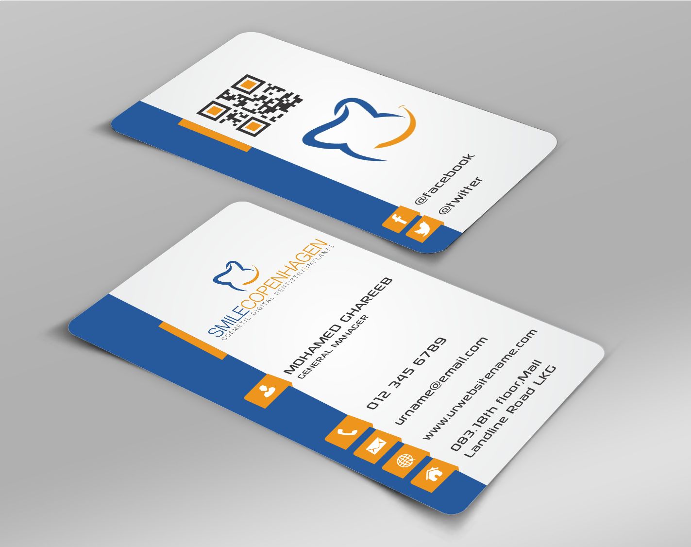 Visitenkarten-Design von AwsomeD für Smilecopenhagen | Design #3148349