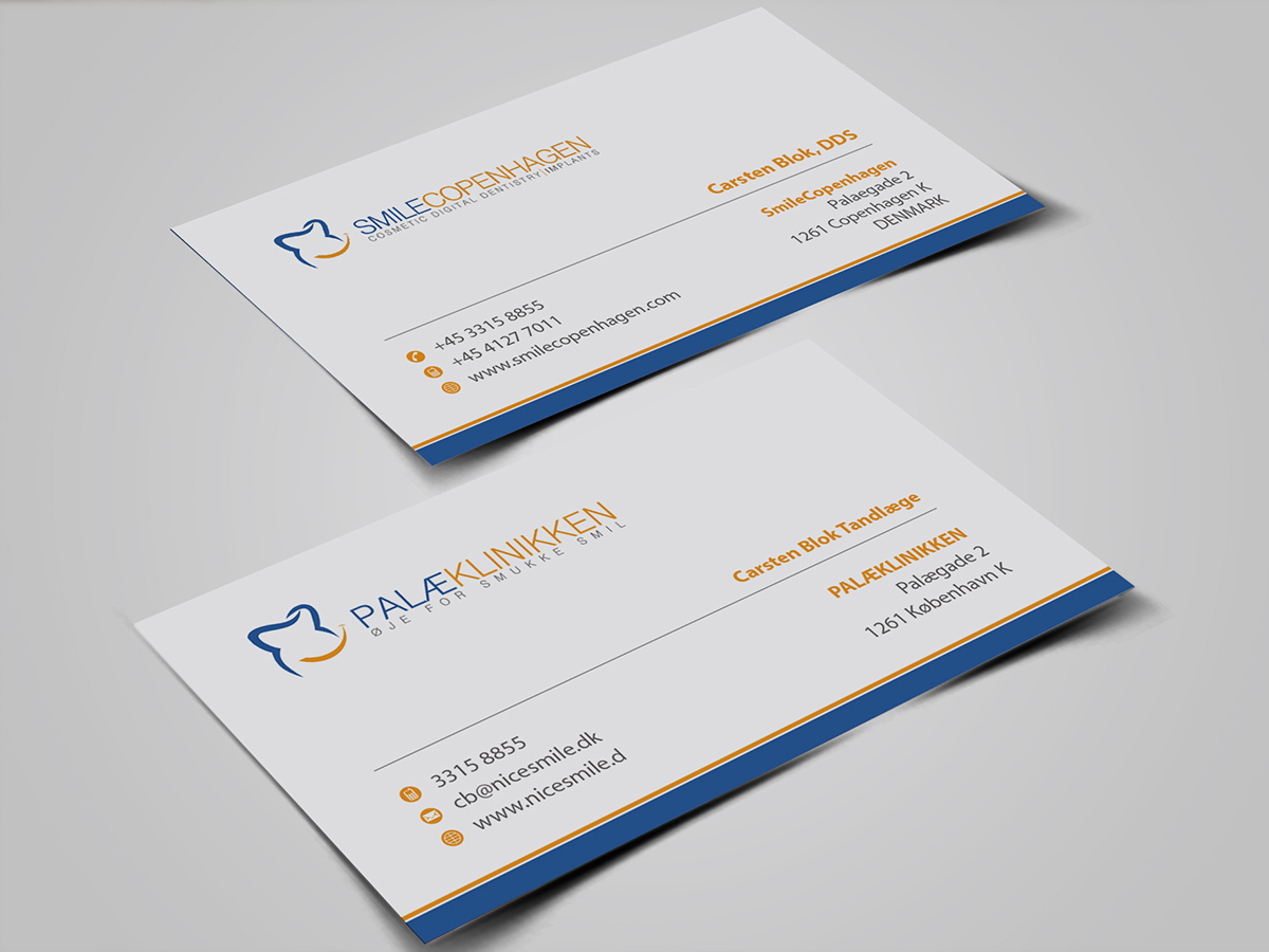 Visitenkarten-Design von BrandWar für Smilecopenhagen | Design #3129779