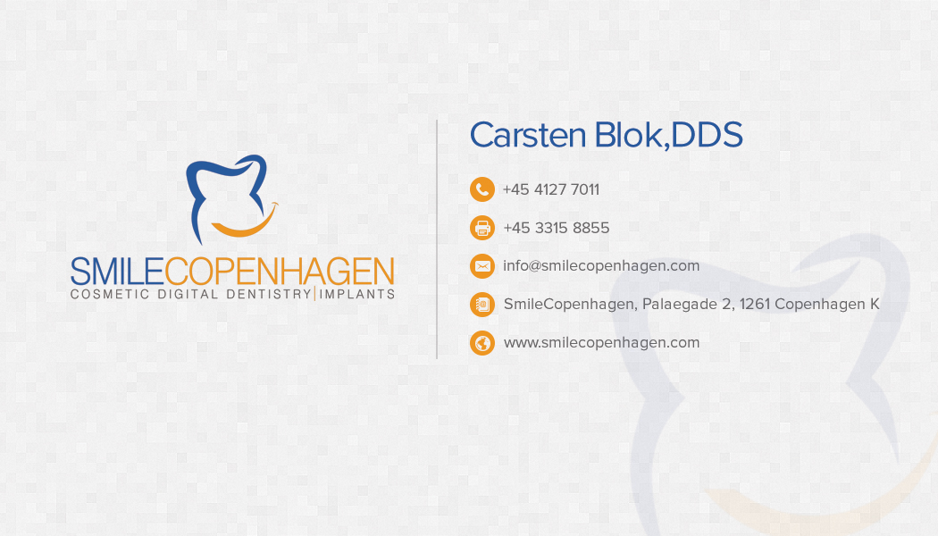 Visitenkarten-Design von TechWise für Smilecopenhagen | Design #3137801