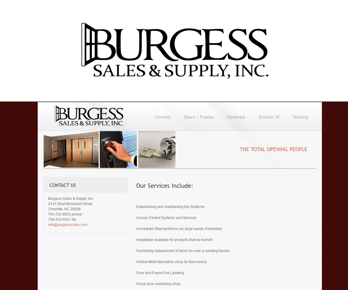 Diseño de Logo por ZETA para Burgess Sales & Supply, Inc. | Diseño #3224998