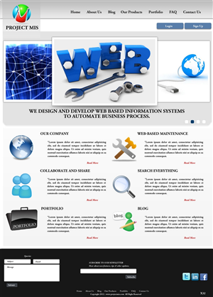 Web-Design von pb für dieses Projekt | Design: #781818