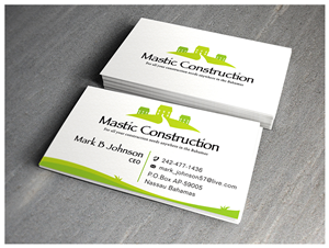 Mastic Construction. Business Card Design | Diseño de Tarjeta de Presentación por JAKUART