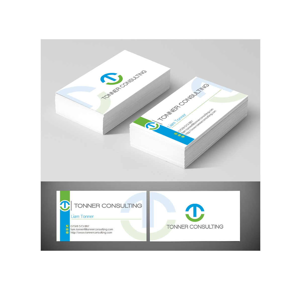 Design de Carte de Visite par Harshan pour Tonner Consulting Ltd | Design #3182586