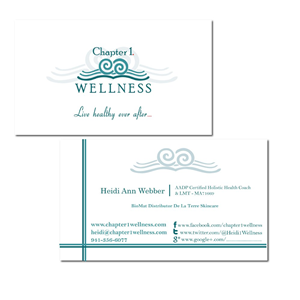 chapter 1 Wellness Business Card | Business Card Design by RalucaV
