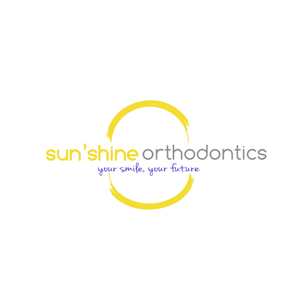 Sun'shine Orthodontics.   Your smile, your future. | Logo Design by Hiccups Design