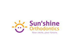 Sun'shine Orthodontics.   Your smile, your future. | Logo Design by Buck Tornado