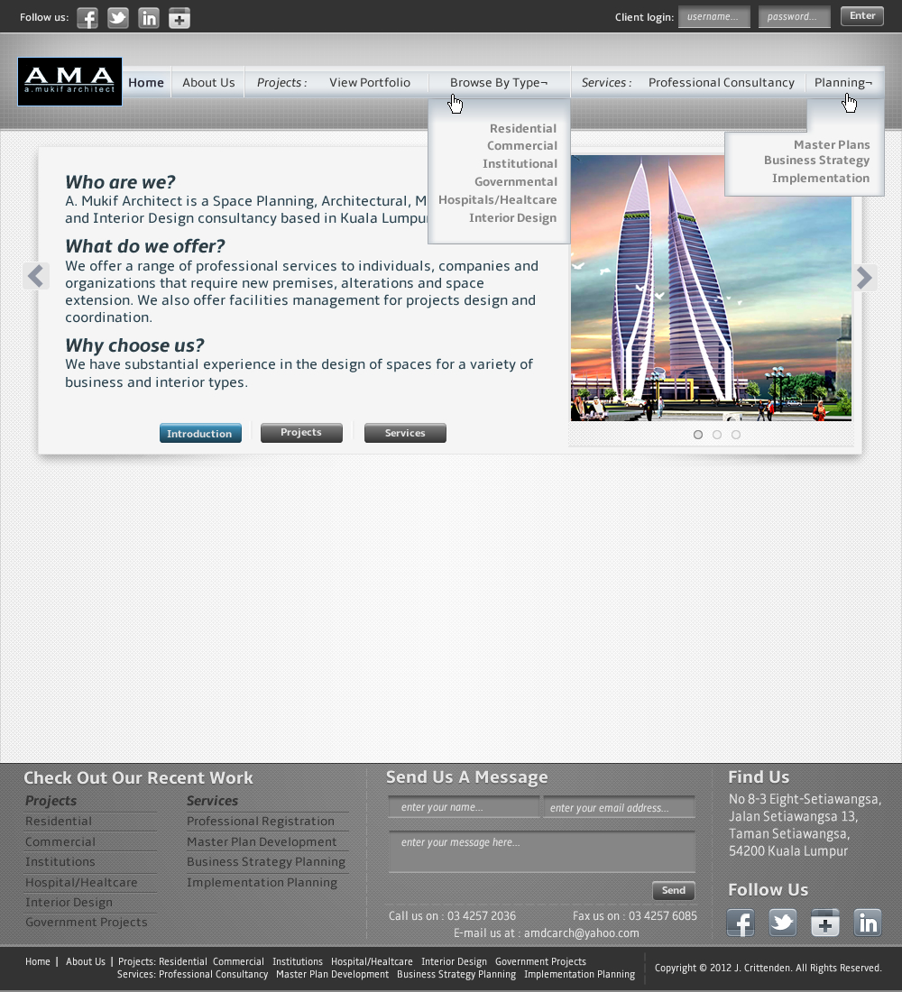 Web Design by J.Crittenden for this project | Design #767732