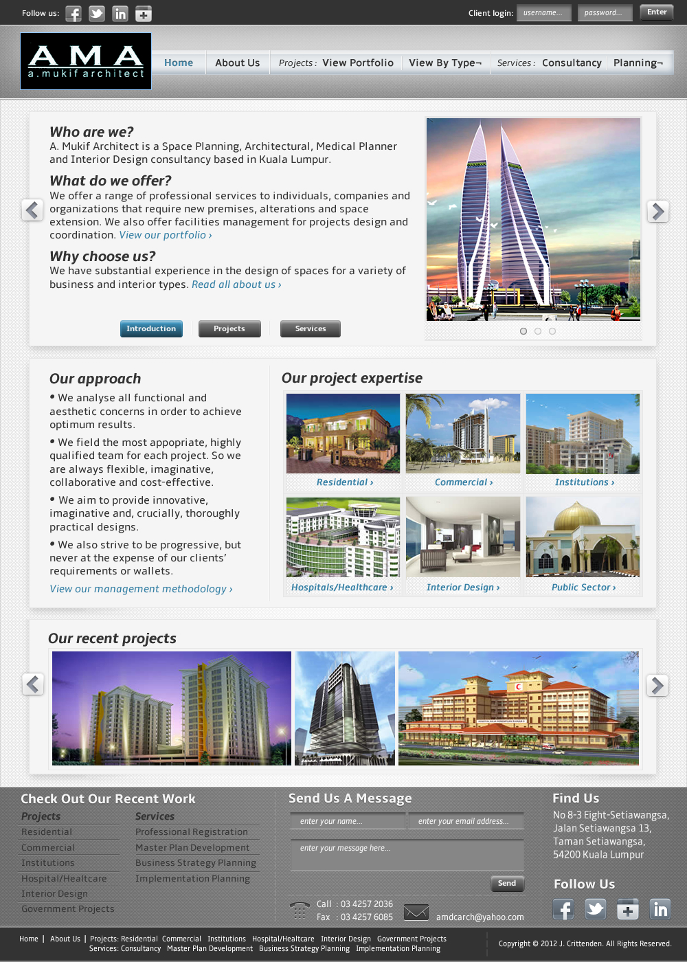 Web Design by J.Crittenden for this project | Design #769354