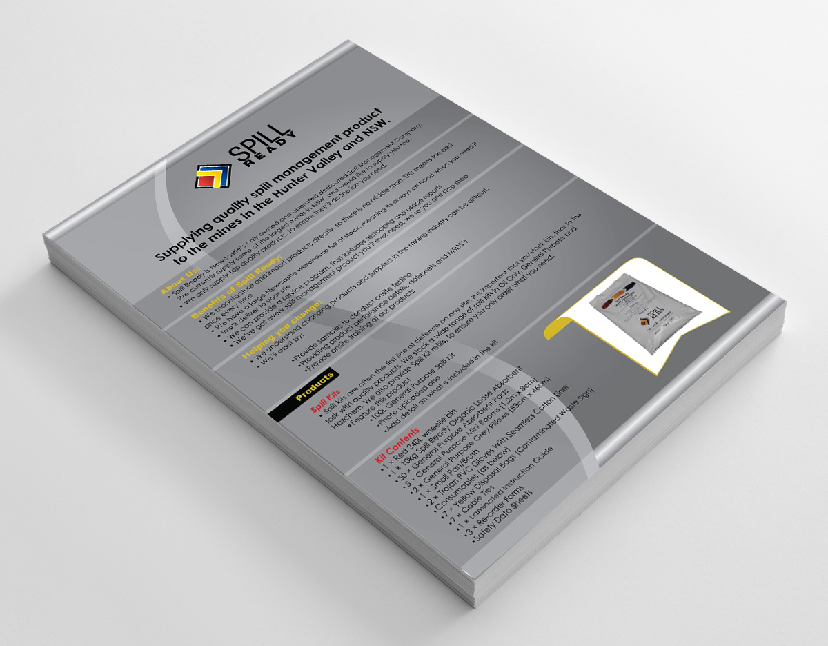 Flyer Design by Mihaela Scobici for Spill Ready | Design #3184586