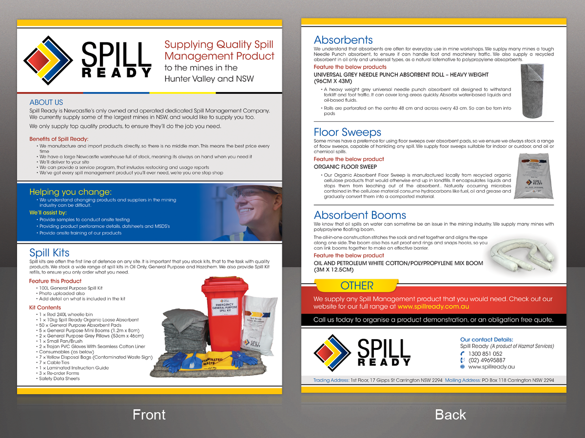 Flyer Design by Mon01 for Spill Ready | Design #3147867