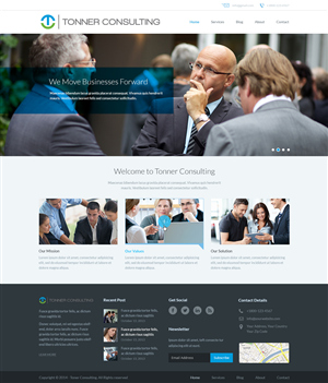 Design Wordpress par Emmanuel pour Tonner Consulting Ltd | Design : #3232318