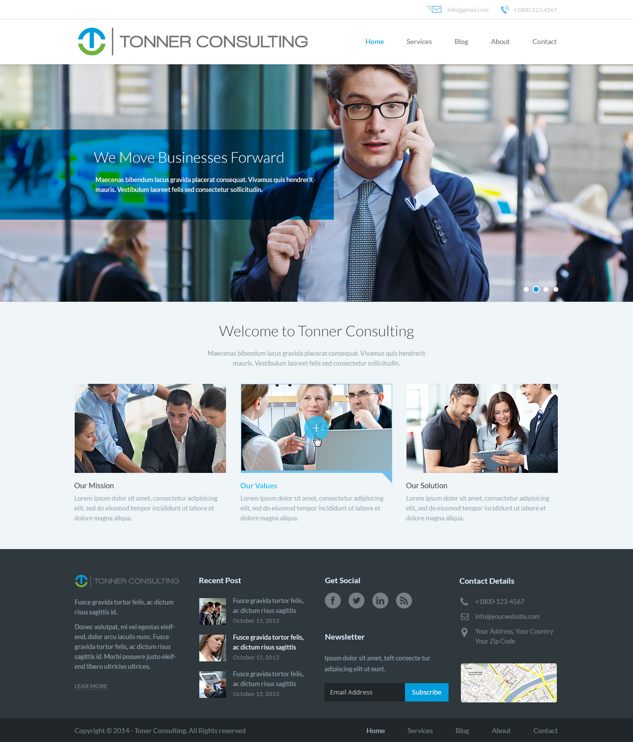 Wordpress Design by Emmanuel for Tonner Consulting Ltd | Design #3232319