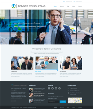 Design Wordpress par Emmanuel pour Tonner Consulting Ltd | Design : #3232319