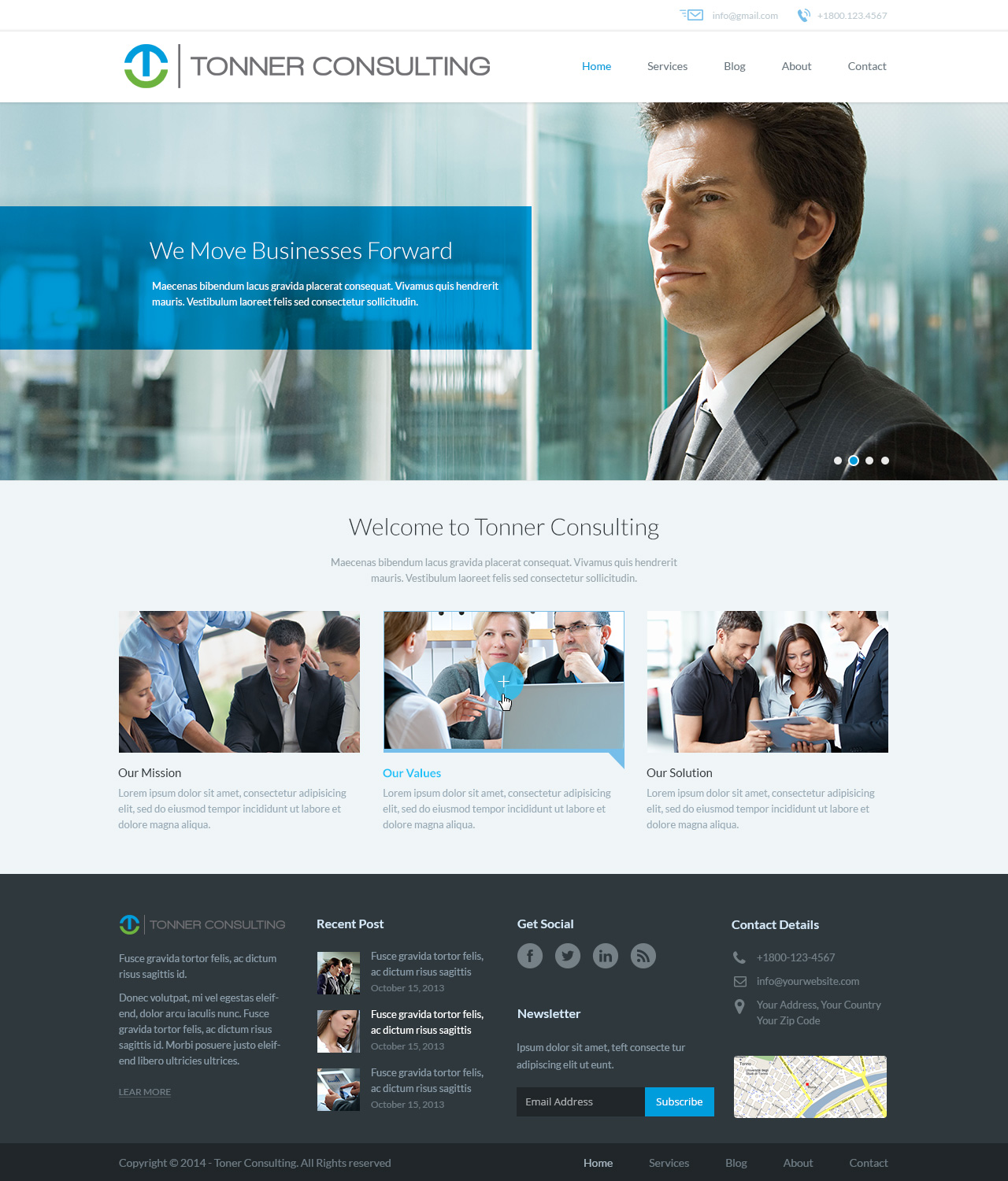 Wordpress Design by Emmanuel for Tonner Consulting Ltd | Design #3232320