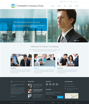 Design Wordpress par Emmanuel pour Tonner Consulting Ltd | Design : #3232320