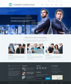Design Wordpress par Emmanuel pour Tonner Consulting Ltd | Design : #3232326