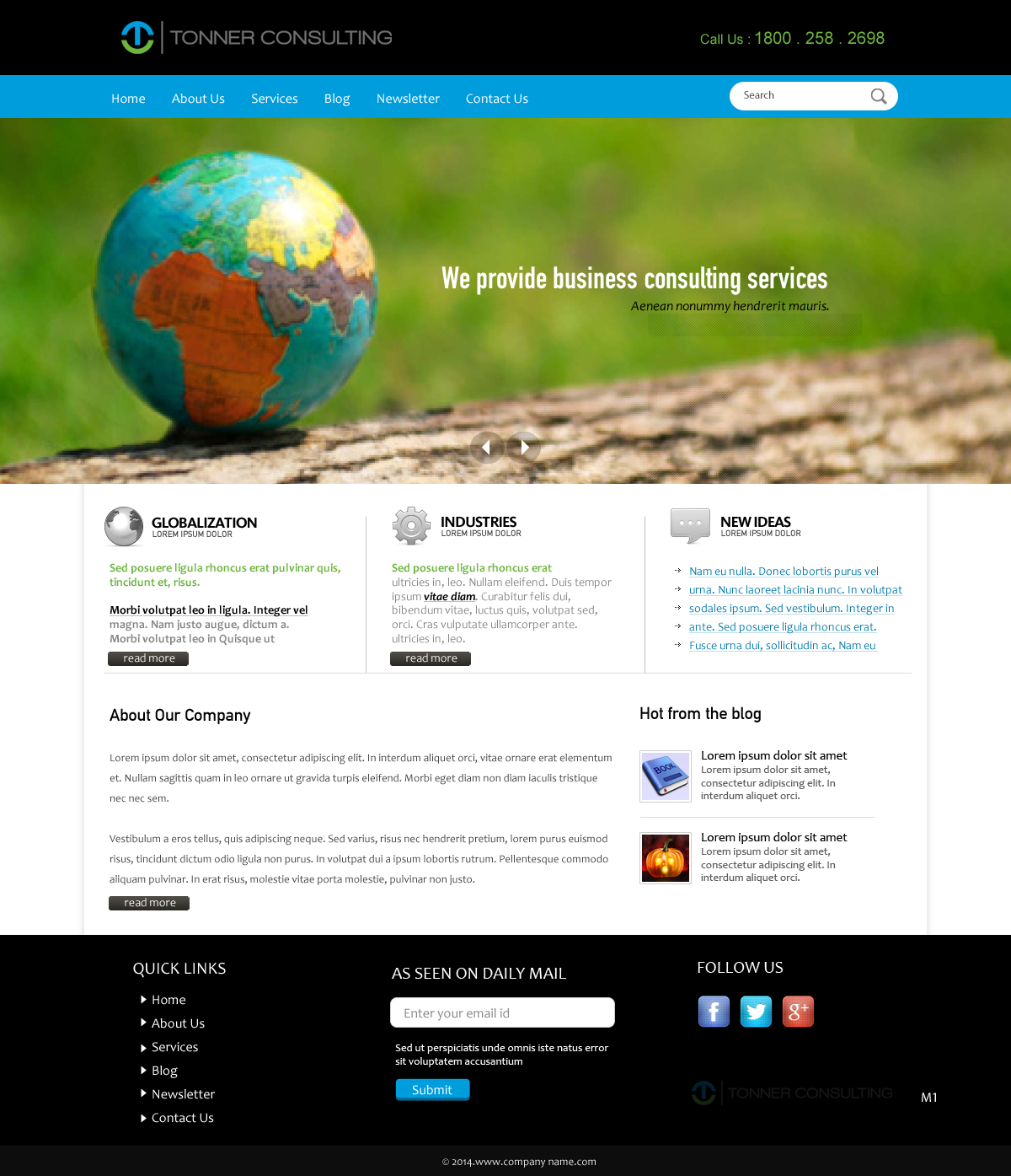 Wordpress Design by pb for Tonner Consulting Ltd | Design #3152318