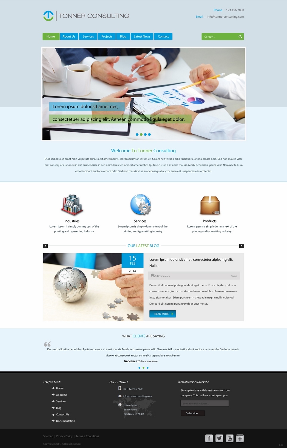 Wordpress Design by pb for Tonner Consulting Ltd | Design #3152321