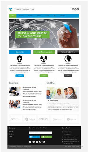 Design Wordpress par pb pour Tonner Consulting Ltd | Design : #3152332