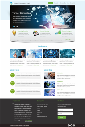 Design Wordpress par pb pour Tonner Consulting Ltd | Design : #3152341