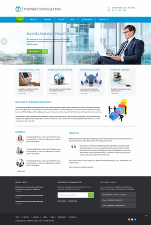Design Wordpress par pb pour Tonner Consulting Ltd | Design : #3152407