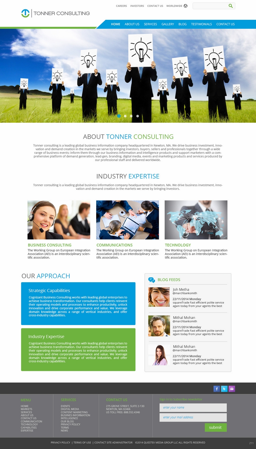Diseño Wordpress por pb para Tonner Consulting Ltd | Diseño #3152411
