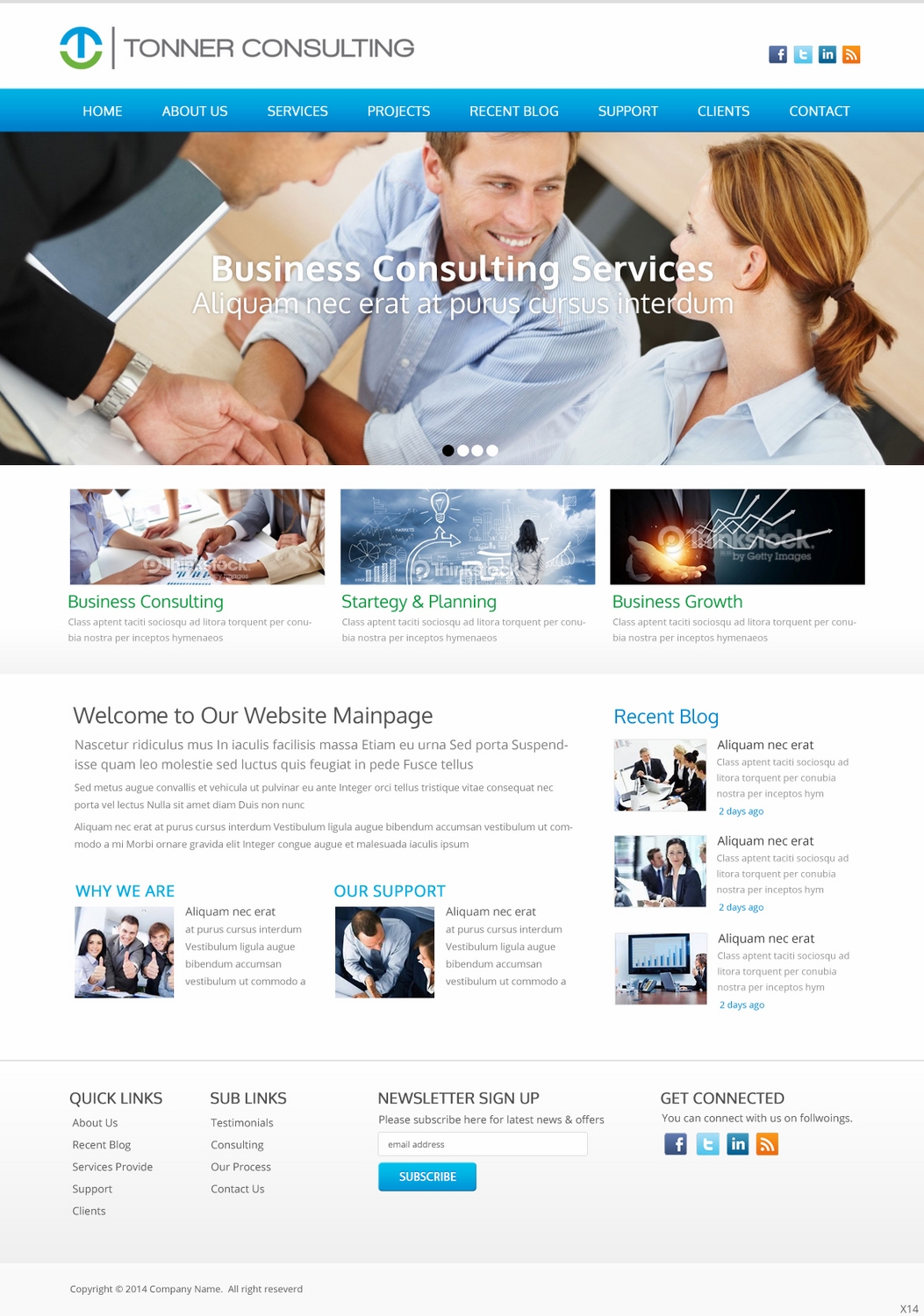 Wordpress Design by pb for Tonner Consulting Ltd | Design #3152414