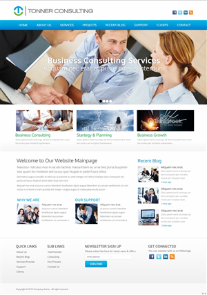 Design Wordpress par pb pour Tonner Consulting Ltd | Design : #3152414