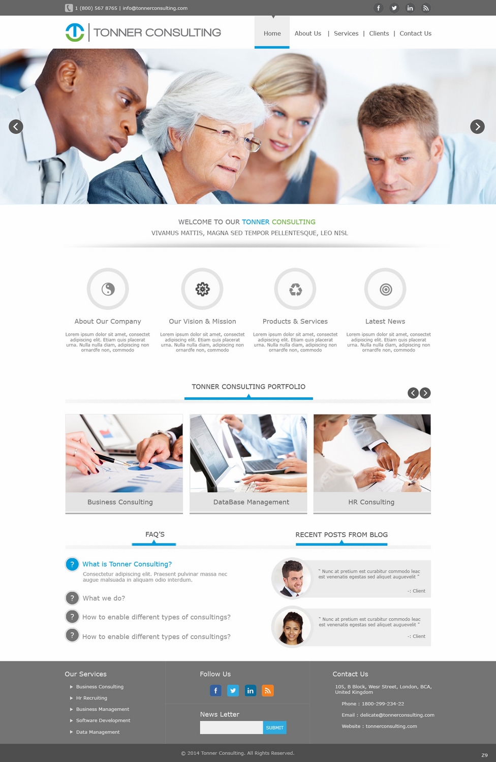 Design Wordpress par pb pour Tonner Consulting Ltd | Design #3152416