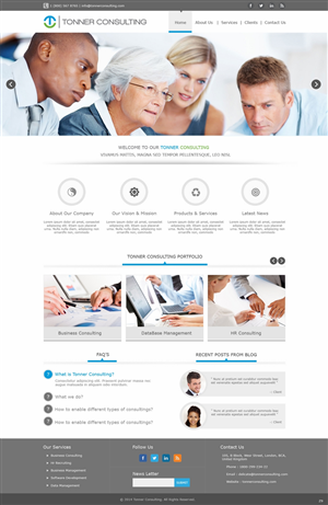 Design Wordpress par pb pour Tonner Consulting Ltd | Design : #3152416
