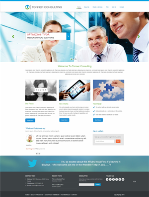 Wordpress Design by pb for Tonner Consulting Ltd | Design: #3154301