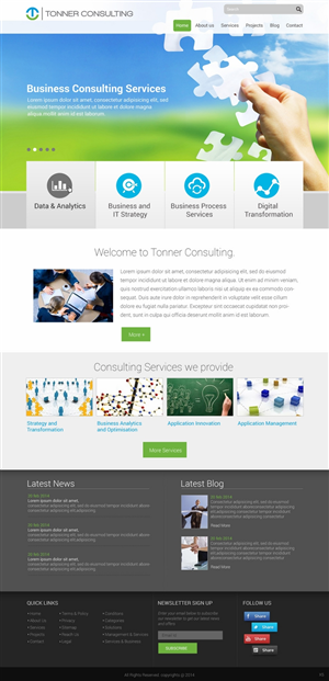Wordpress Design by pb for Tonner Consulting Ltd | Design: #3161974