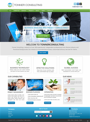 Wordpress Design by pb for Tonner Consulting Ltd | Design: #3161978