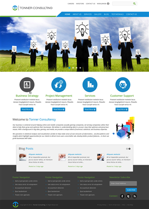 Wordpress Design by pb for Tonner Consulting Ltd | Design: #3225356
