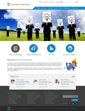 Wordpress Design by pb for Tonner Consulting Ltd | Design: #3225360