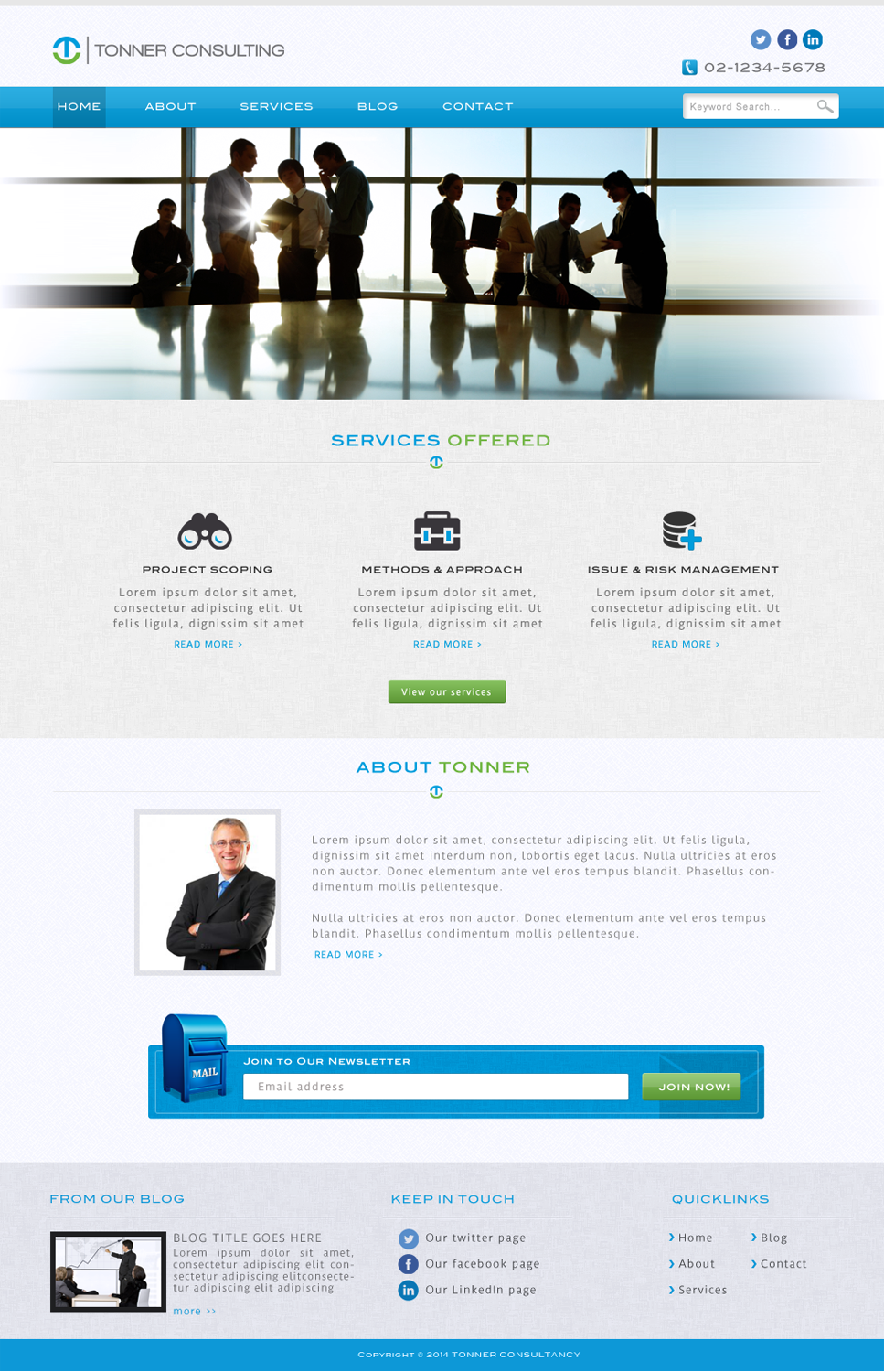 Wordpress Design by JM for Tonner Consulting Ltd | Design #3198349