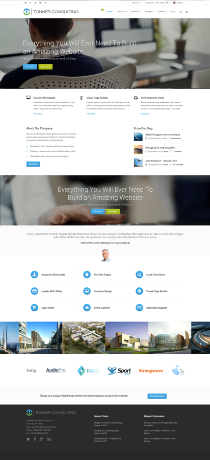 Wordpress Design by NessDesign for Tonner Consulting Ltd | Design #3151421