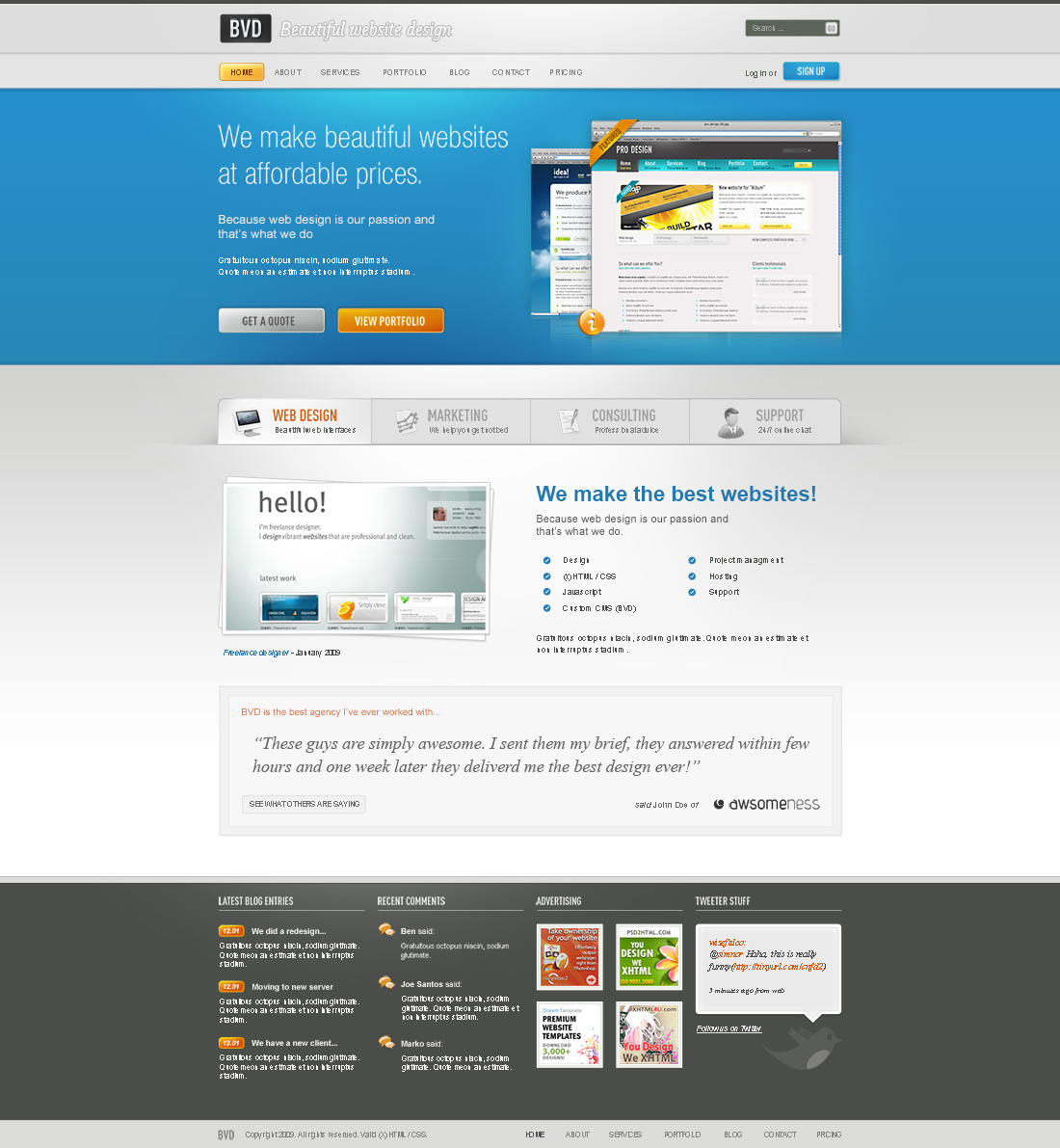 Web Design by fo2shawy001 for Cava Bien | Design #3191825