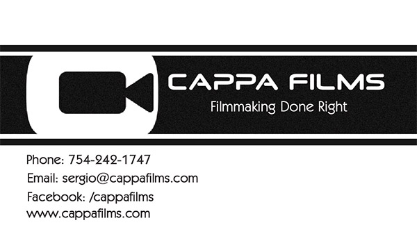 Business Card Design by Cris for Cappafilms | Design #3144348