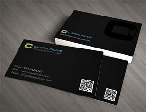 Business Card Design by  Artman for Cappafilms | Design: #3162277