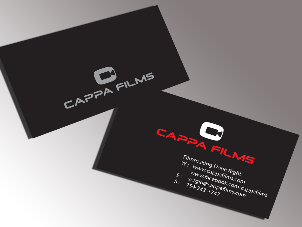 Diseño de Tarjeta de Presentación por cn graphic para Cappafilms | Diseño #3161514