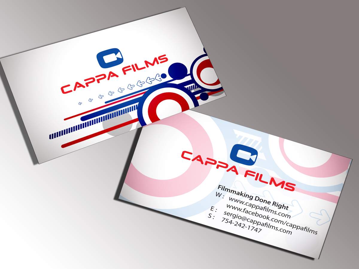 Business Card Design by cn graphic for Cappafilms | Design #3161526