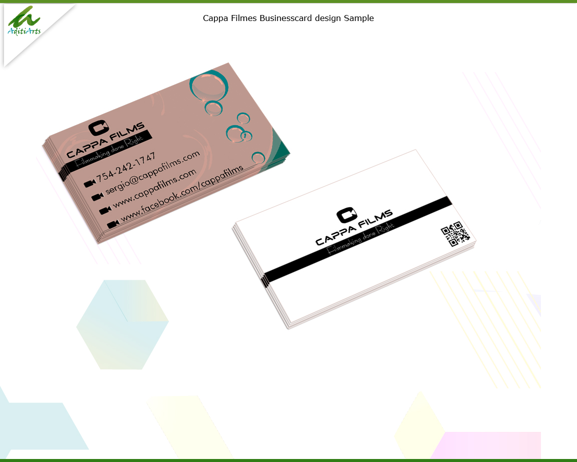 Visitenkarten-Design von AditiArts für Cappafilms | Design #3166957