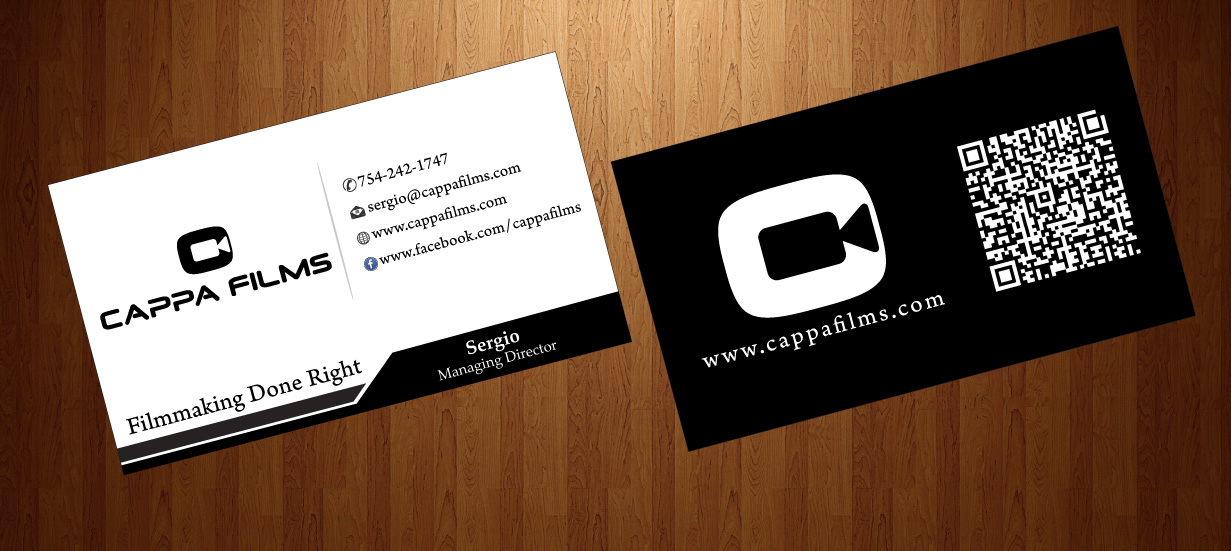 Business Card Design by harmi_199 for Cappafilms | Design #3150622