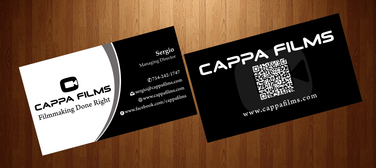 Design de Carte de Visite par harmi_199 pour Cappafilms | Design #3150626