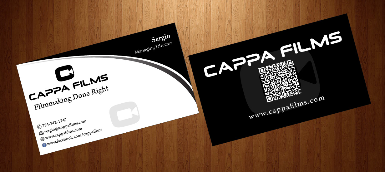 Design de Carte de Visite par harmi_199 pour Cappafilms | Design #3150629