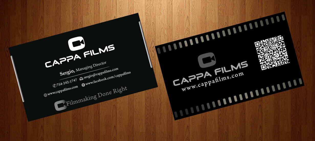 Diseño de Tarjeta de Presentación por harmi_199 para Cappafilms | Diseño #3150631