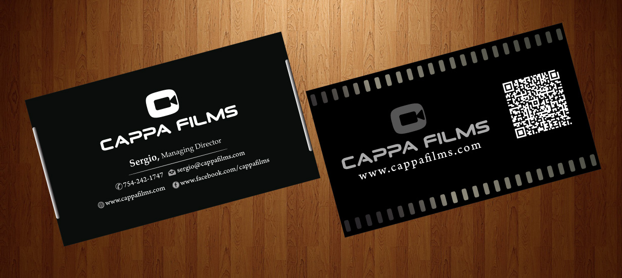 Business Card Design by harmi_199 for Cappafilms | Design #3150648