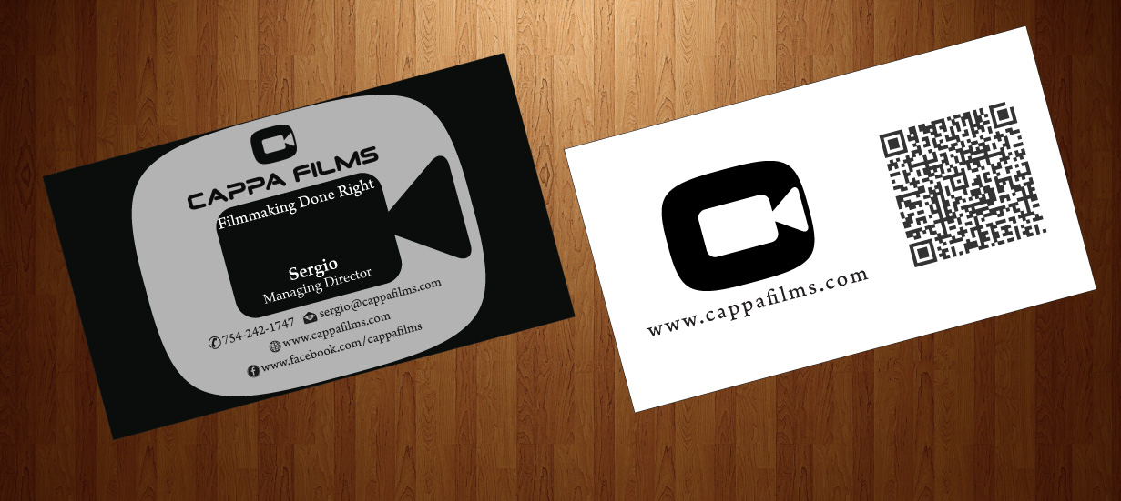 Business Card Design by HarmiDesigning for Cappafilms | Design #3150653
