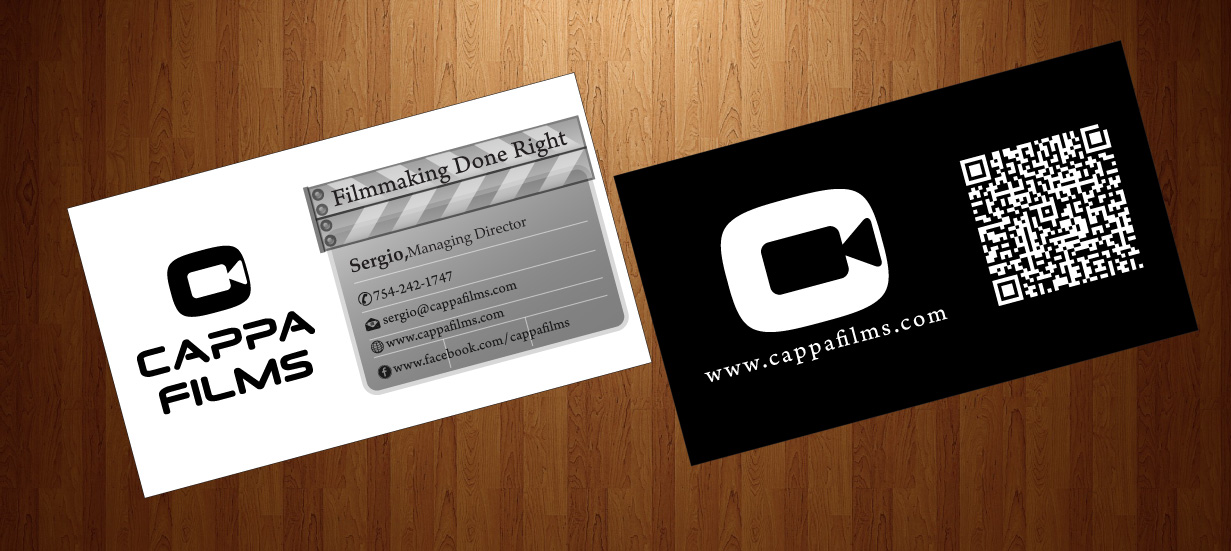 Business Card Design by harmi_199 for Cappafilms | Design #3150658